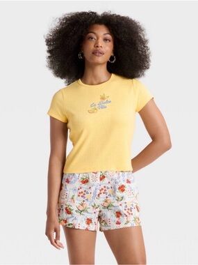 T63 NWT Vinyl Threads “New York” Embroidered Floral Pointelle T Shirt -Size: 3X